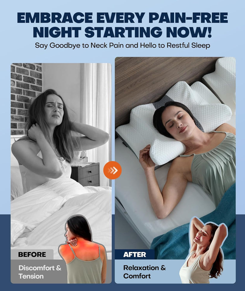 Vellaris™ Ergonomic Memory Foam Pillow